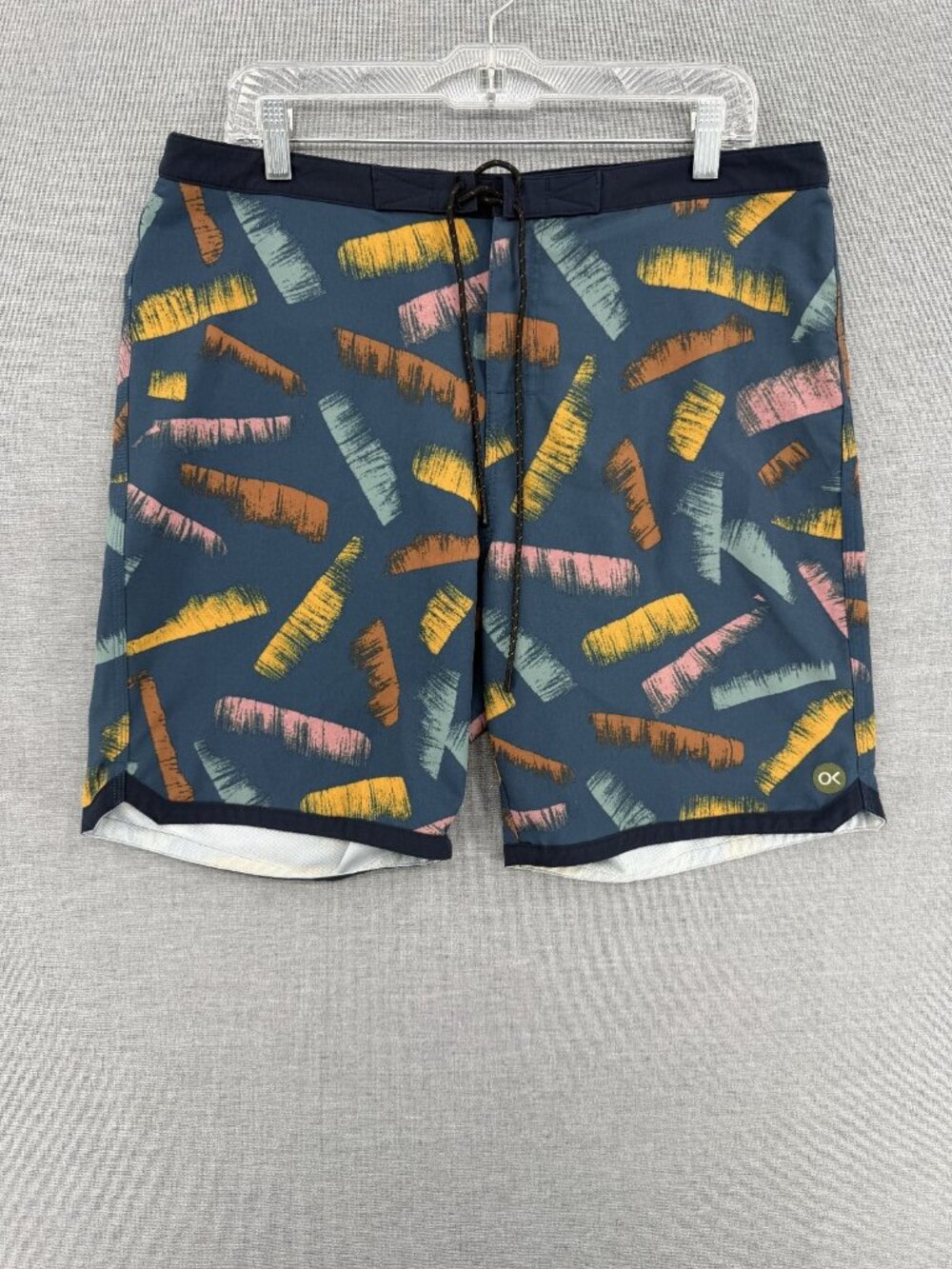 Outerknown Board Shorts Mens 34 8" Brushstroke Swim Trunks Drawstring
